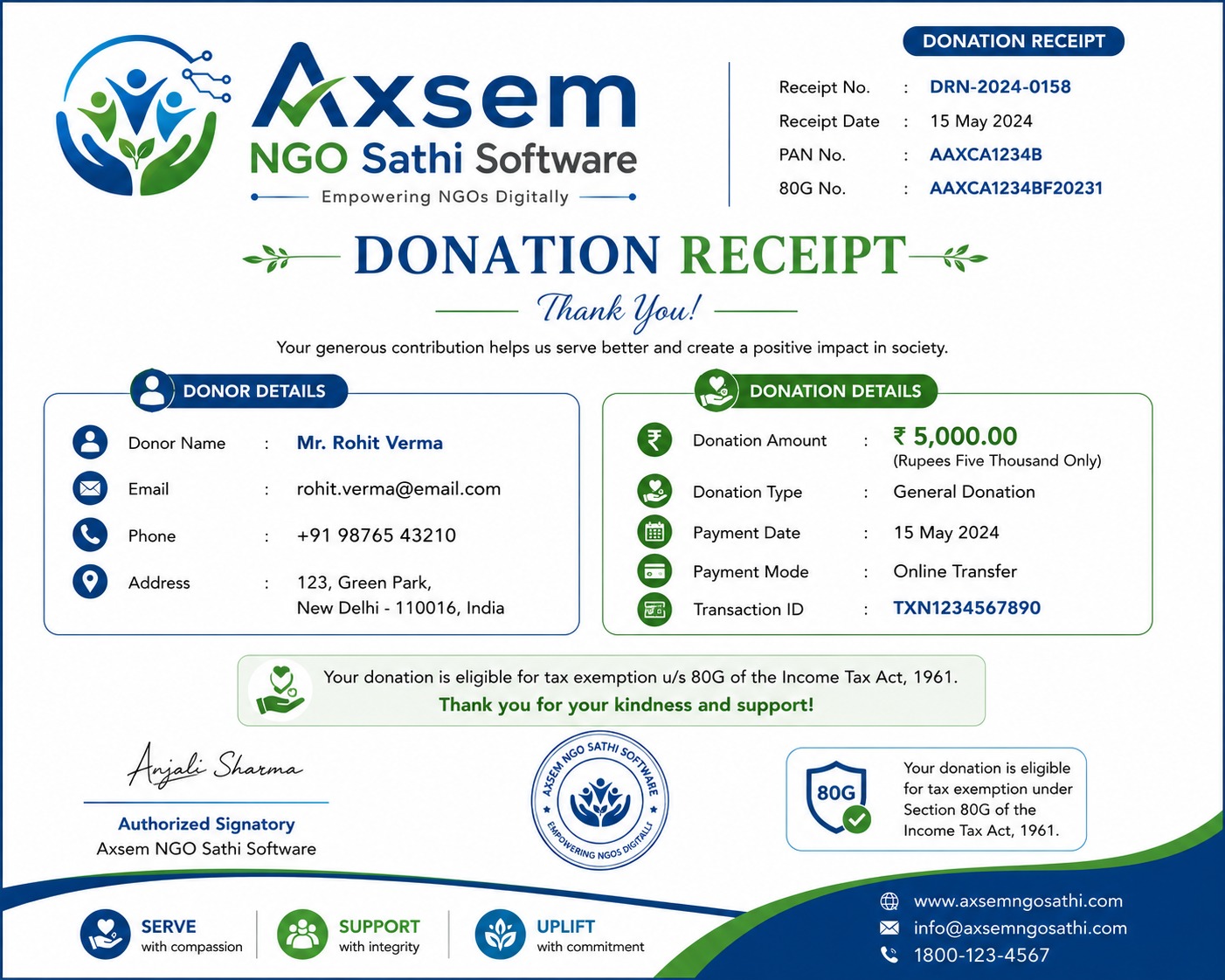Donation Receipt